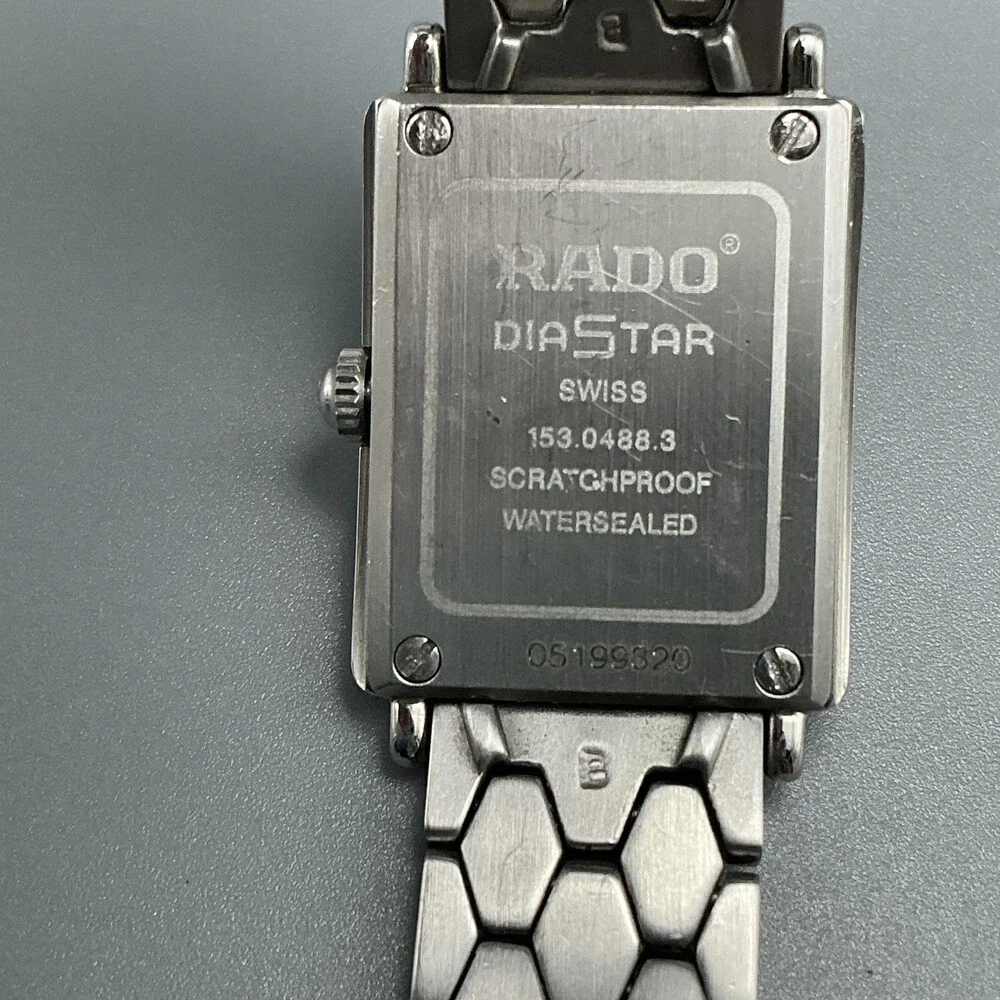 Rado DiaStar Womens Watch 18mm Stainless 153.0488.3 Swiss New Battery 5.75